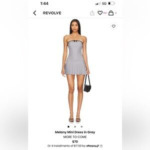 MORE TO COME Melany Mini Dress in Gray